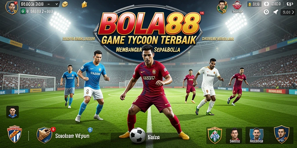 Tampilan gameplay BOLA88 yang menarik dan mendebarkan saat mengelola tim sepakbola.