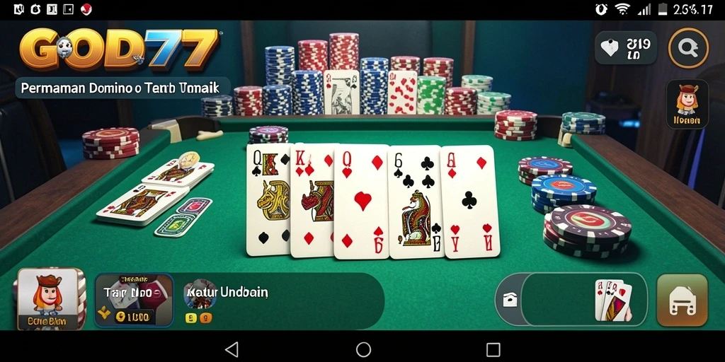 Tampilan gameplay seru dan interaktif dari GOD77.