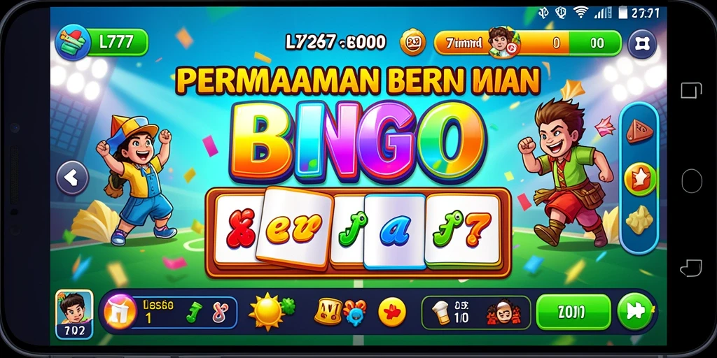 Tampilan gameplay Bingo yang seru dan penuh aksi.