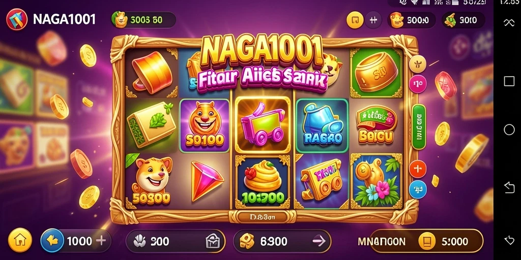 Tampilan menarik gameplay NAGA1001 dengan fitur slot yang menonjol.