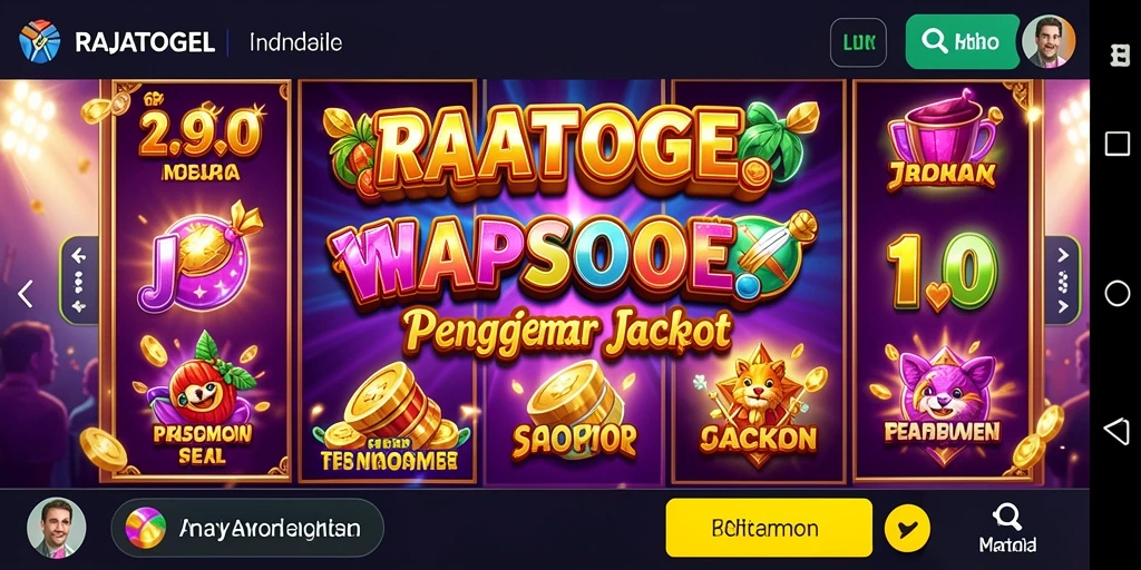 Tangkapan layar menunjukkan pengalaman bermain Slot yang seru dan penuh warna.