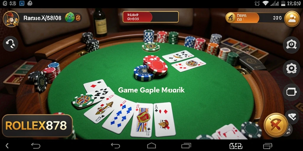 Screenshot gameplay yang menunjukkan keseruan bermain Gaple.